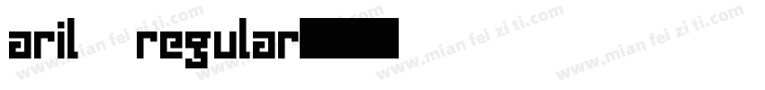 aril regular字体转换